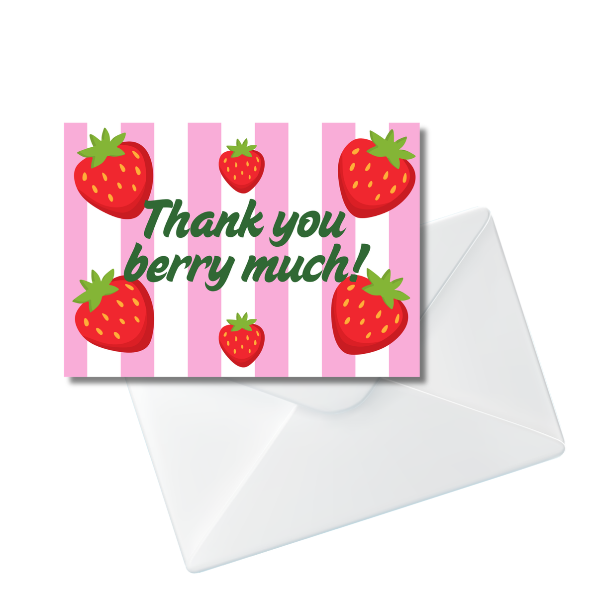 Thank You Berry Much Notecard