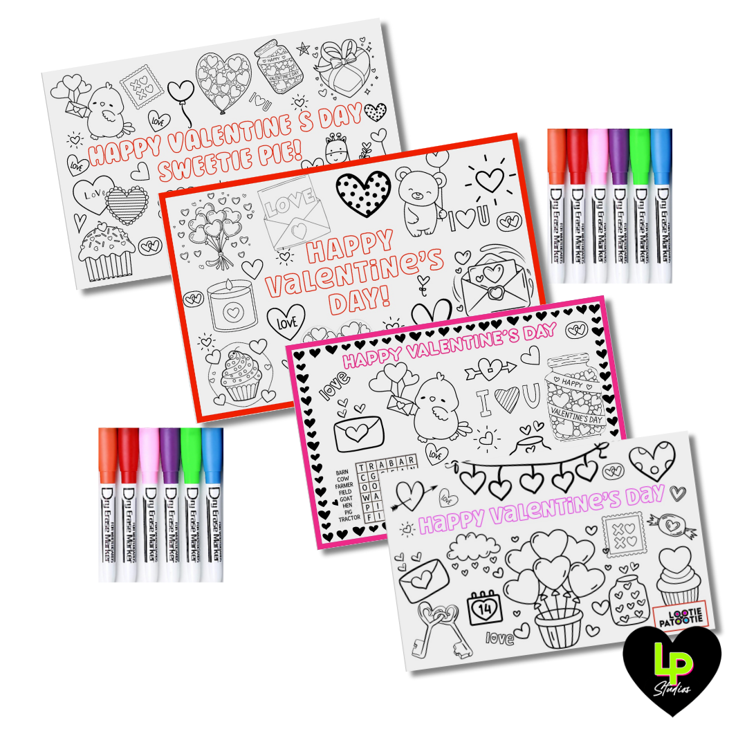 Valentine's Day Wipeable Placemat