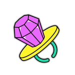 Purple Ring Pop Sticker