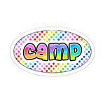Camp Oval Sticker