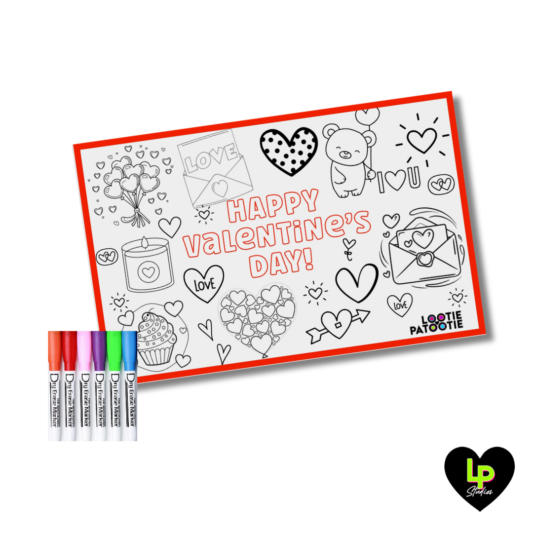 Valentine's Day Wipeable Placemat