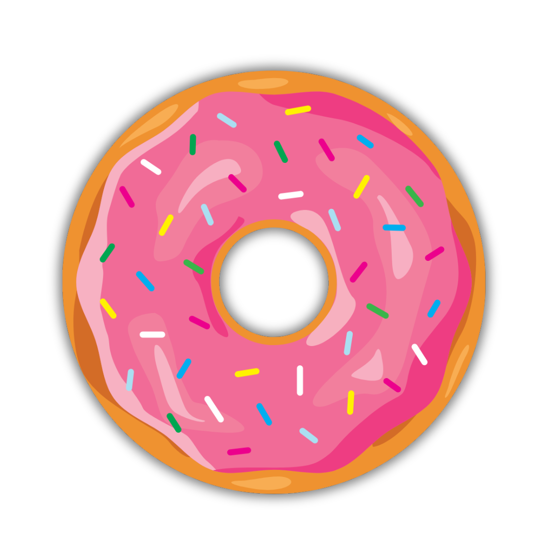 Pink Donut Sticker