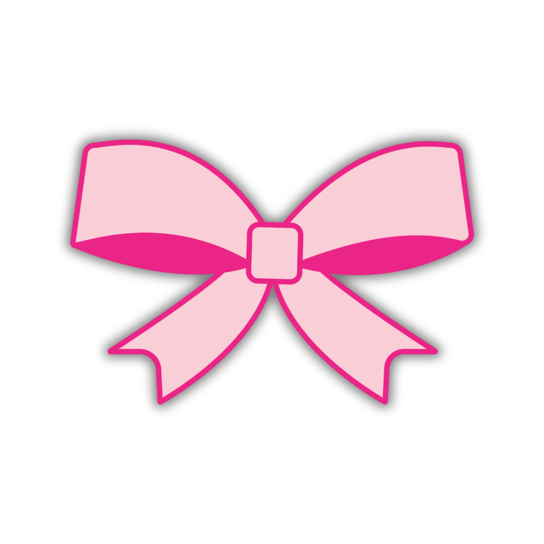 Pink Bow Sticker
