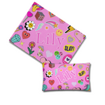 SP x LP Retro Funky Fleece Name Blanket