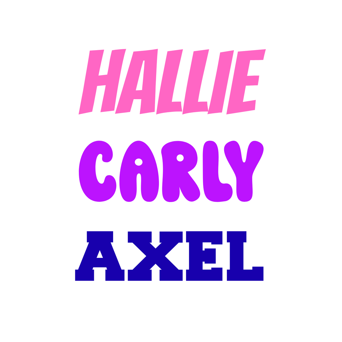 Vinyl Custom Name Sticker