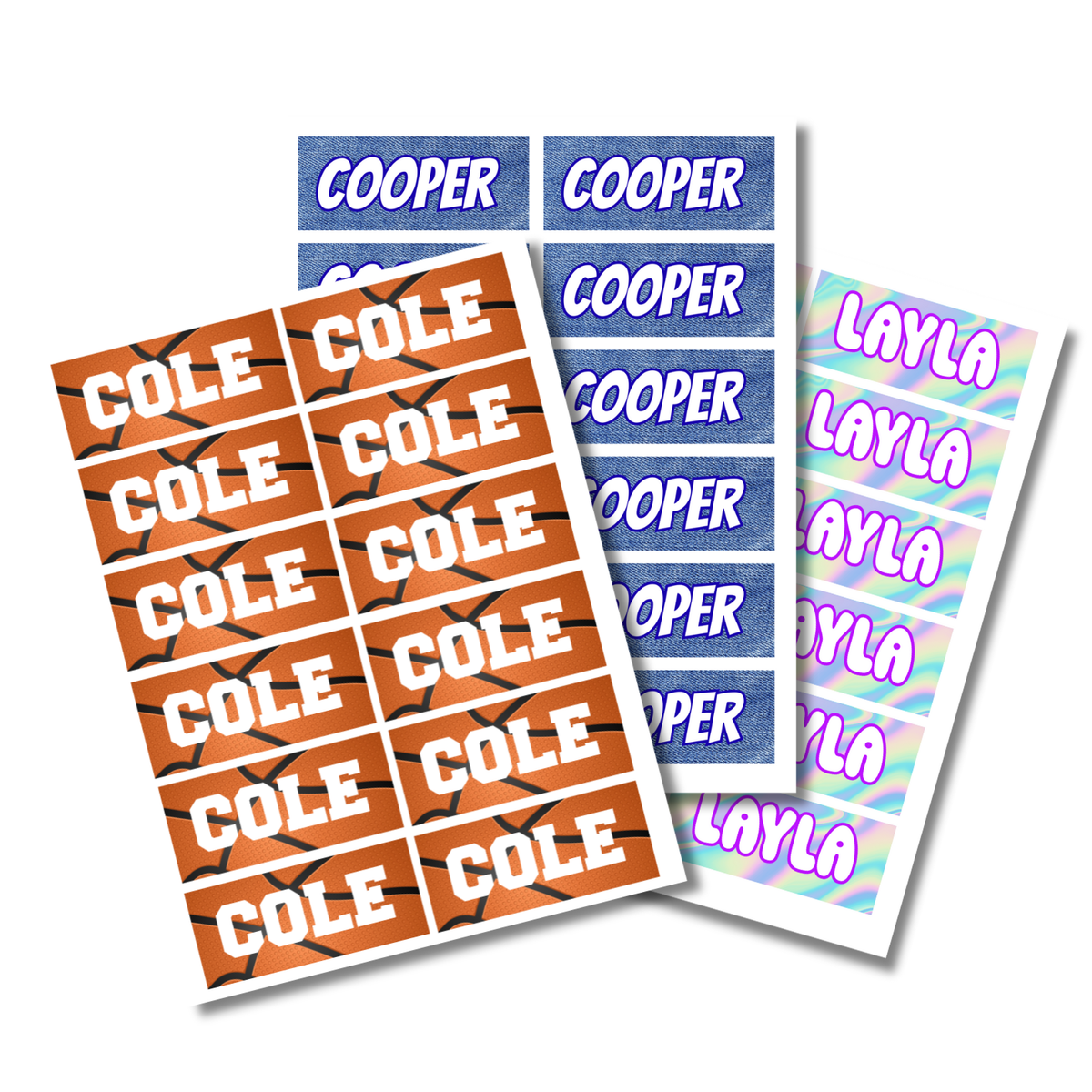 Patterned Sheet Labels