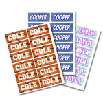 Patterned Sheet Labels