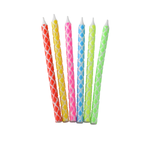 Hanukkah Candles Geometric Neon
