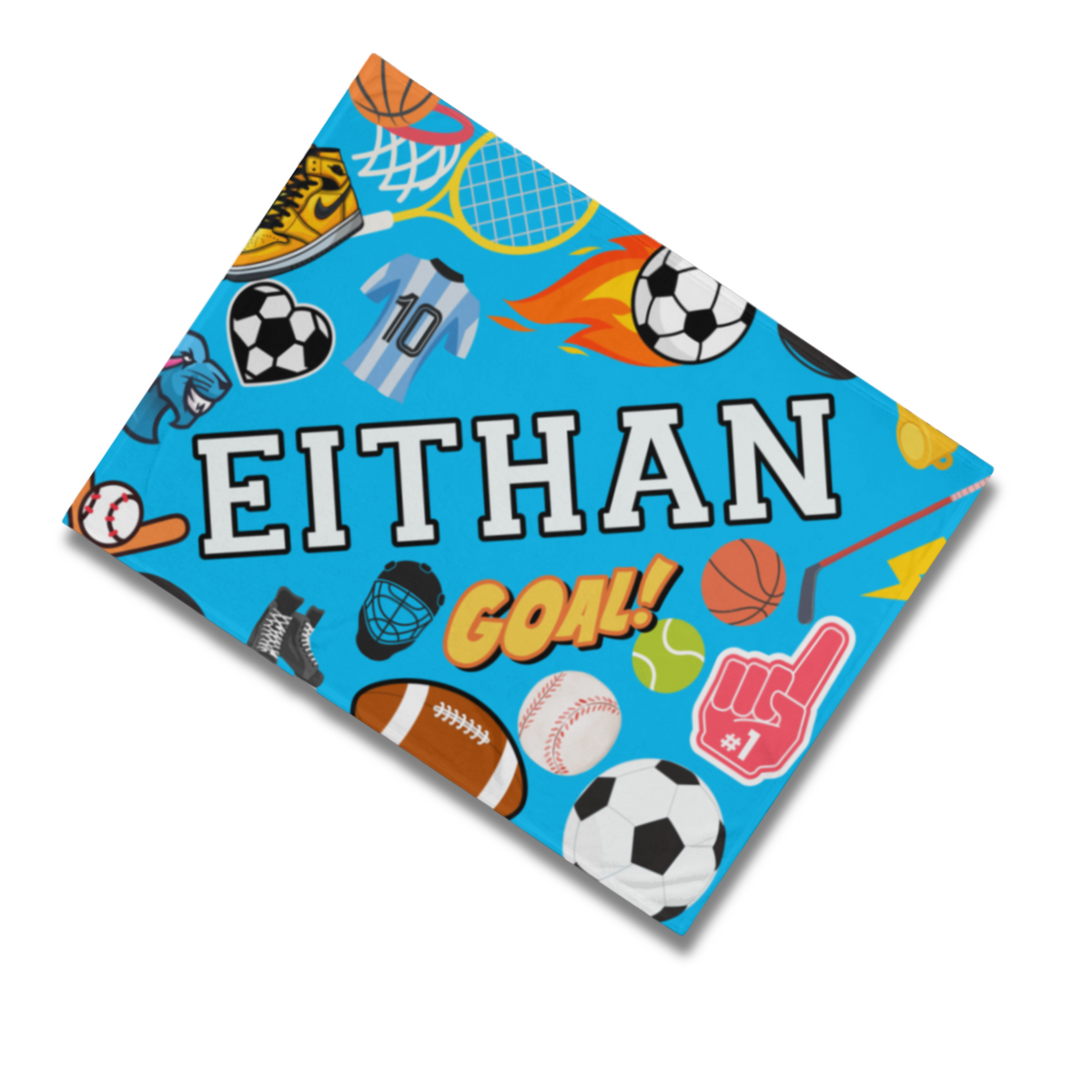 SP x LP Sports Fleece Name Blanket