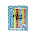 Hanukkah Candles Geometric Neon