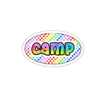 Camp Oval Sticker