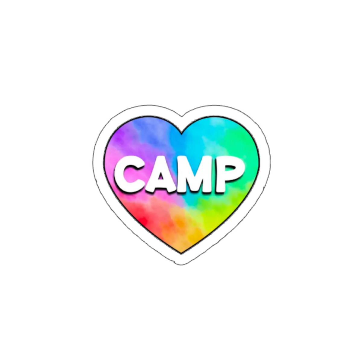 Camp Heart Sticker