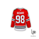Bedard Jersey Sticker