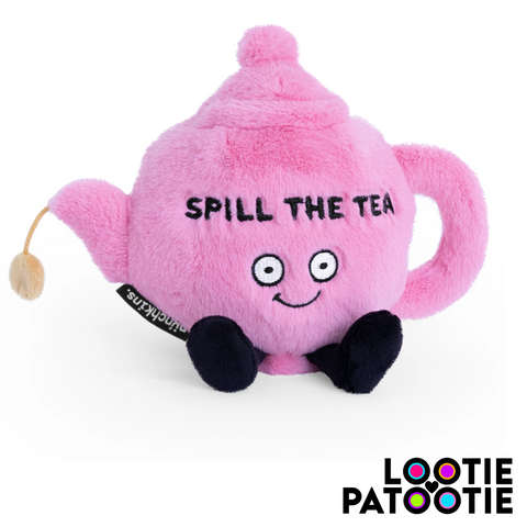 "Spill the Tea" Plush Teapot