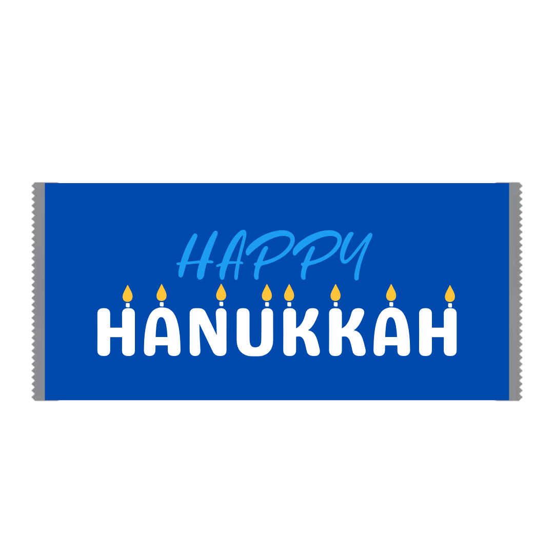 Customized Hanukkah Chocolate Bar