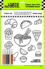 Colour Me Hungry Stickers