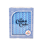 Hanukkah Candles Blue & White Geometric