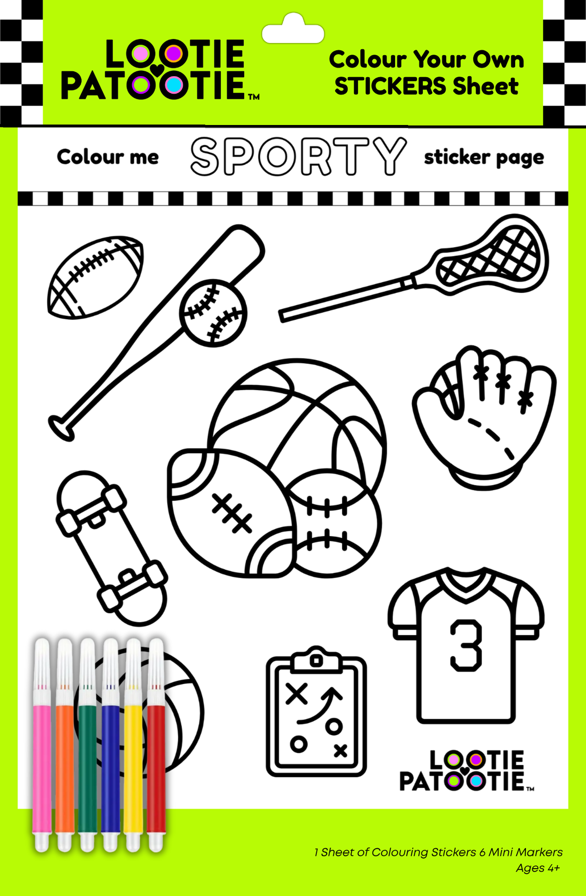 Colour Me Sporty Stickers
