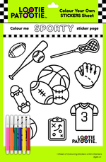 Colour Me Sporty Stickers