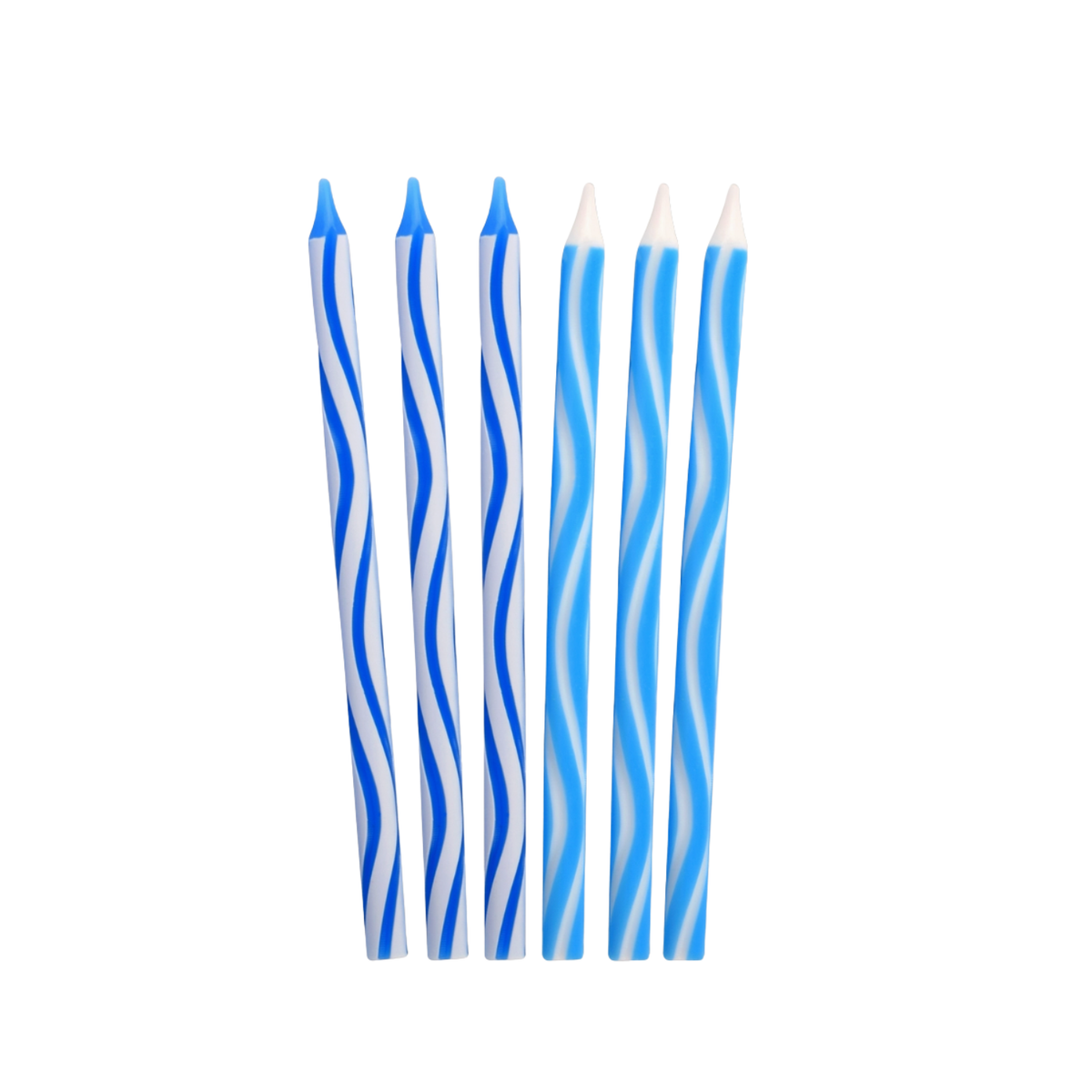 Hanukkah Candles Blue & White Waves