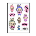 Monster Name Stickers