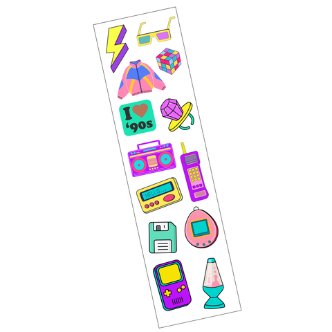 90s Fan Sticker Strip