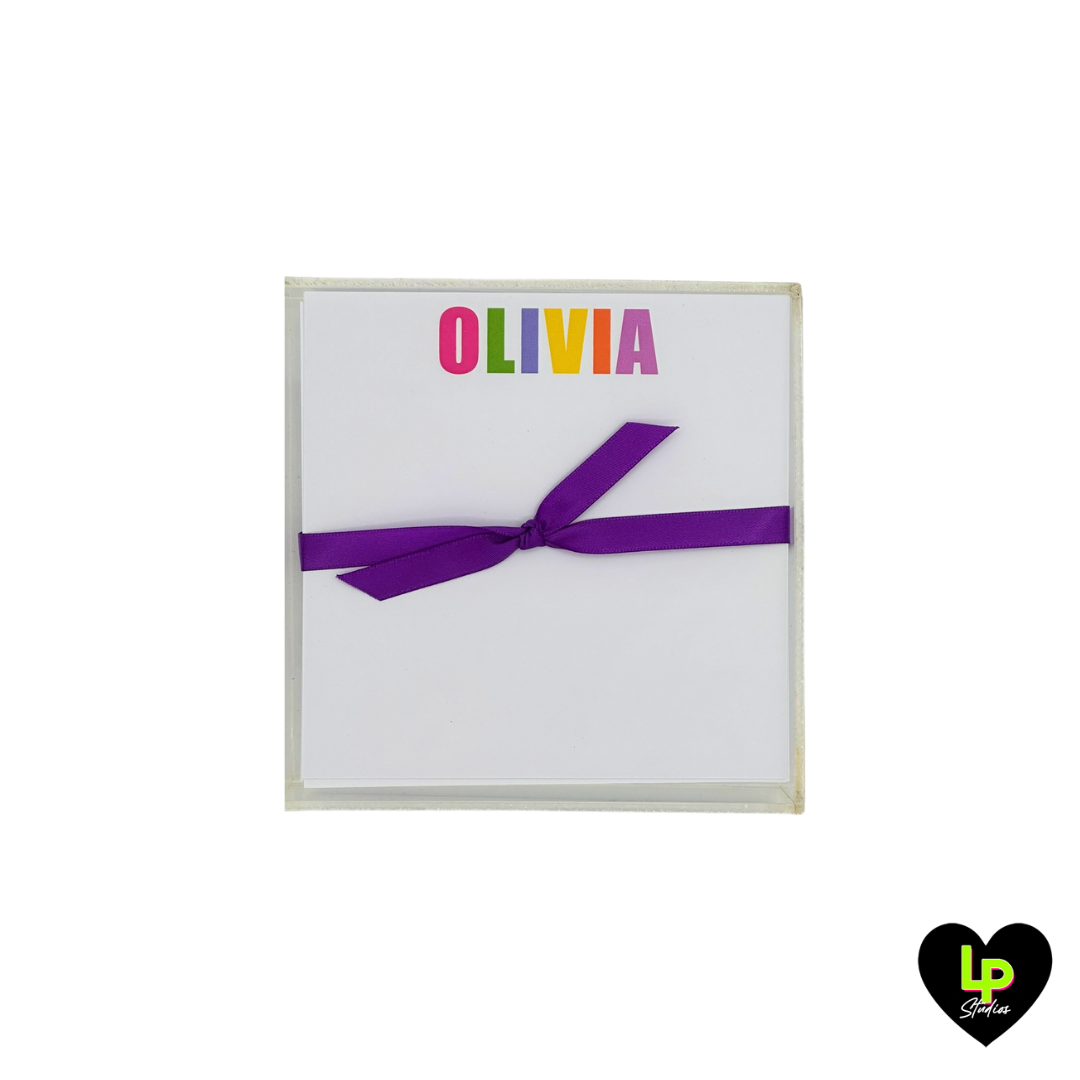 Acrylic Custom Stationary Set