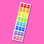 All Gummy Bears Sticker Strip