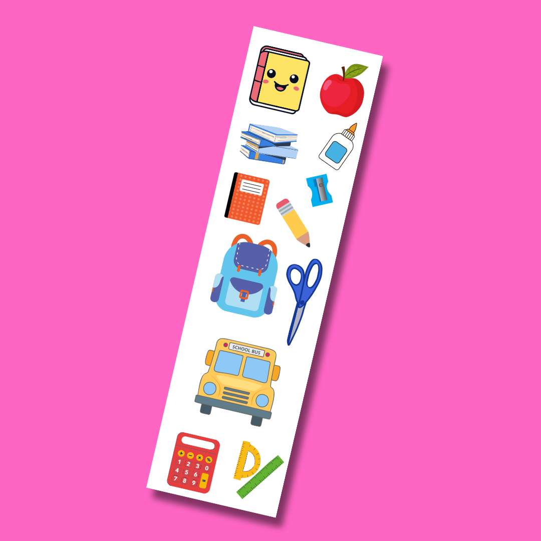 Back to School Sticker Strip