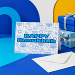 Geometric Hanukkah Note Card