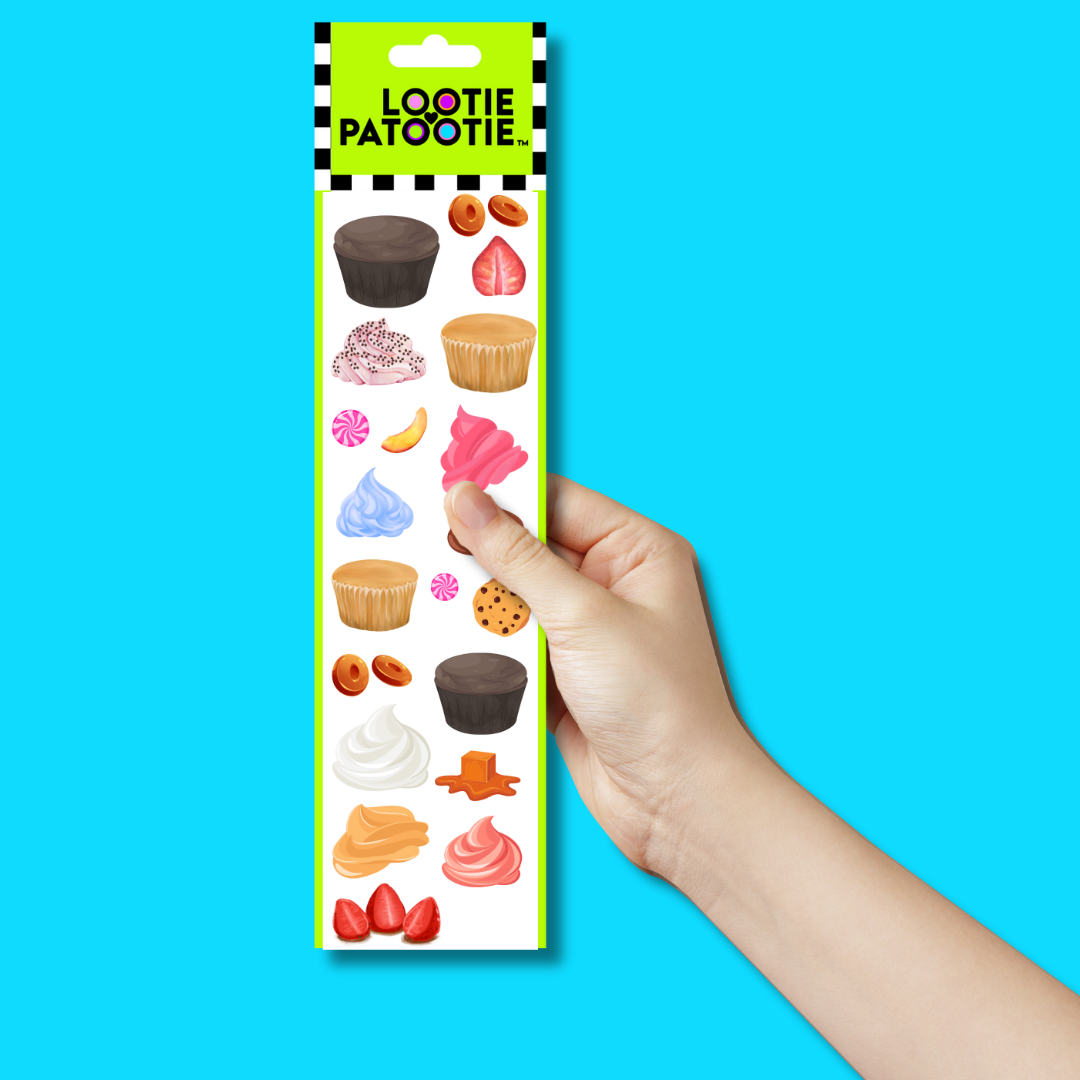 Build-a-Cupcake Sticker Strip