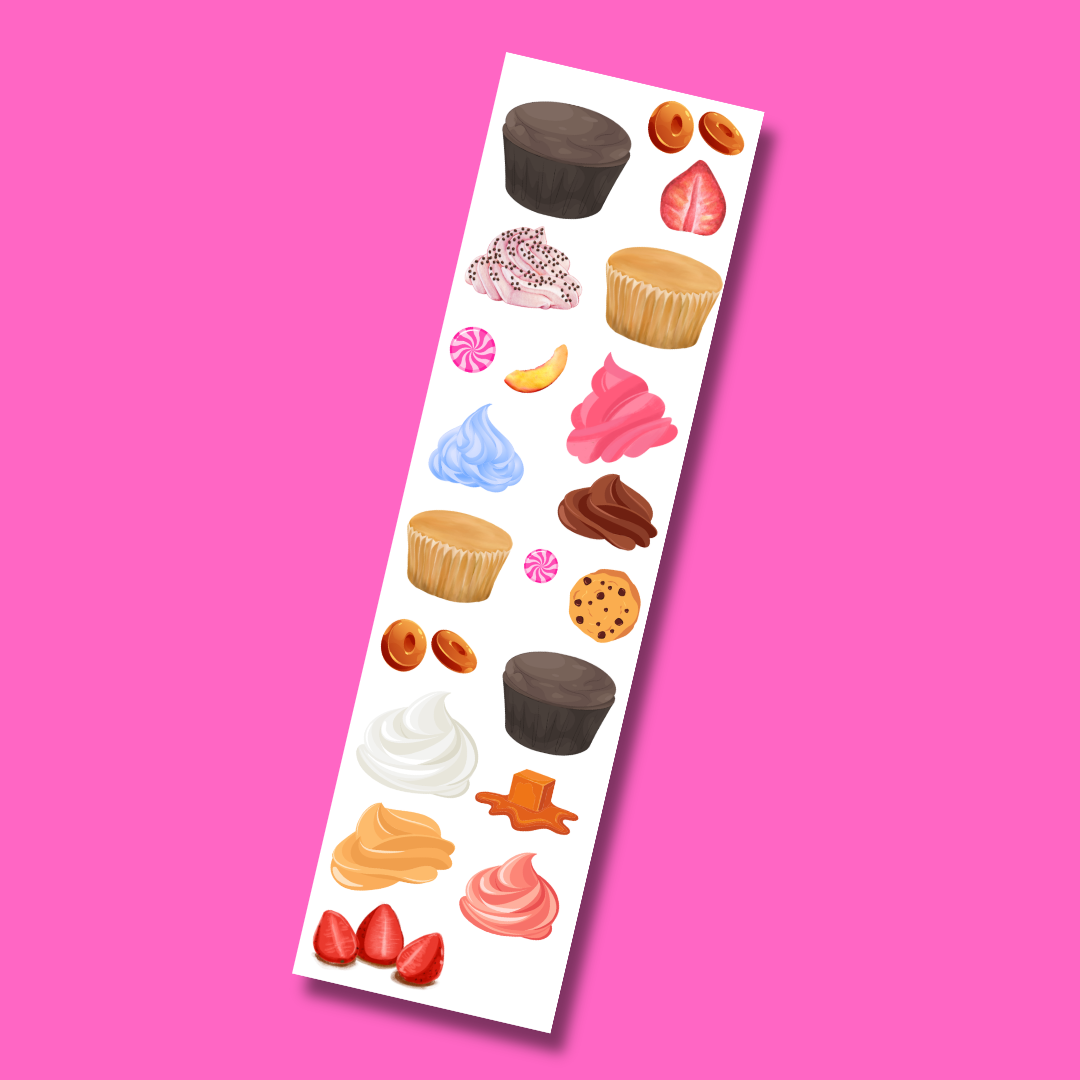 Build-a-Cupcake Sticker Strip