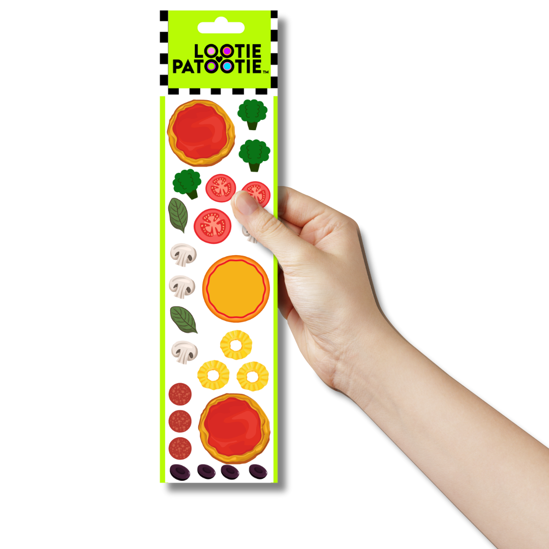 Build-a-Pizza Sticker Strip