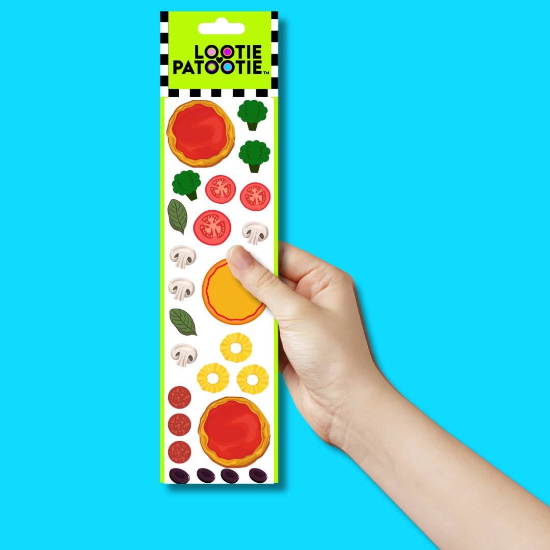 Build-a-Pizza Sticker Strip