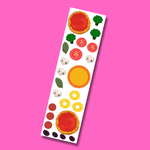Build-a-Pizza Sticker Strip