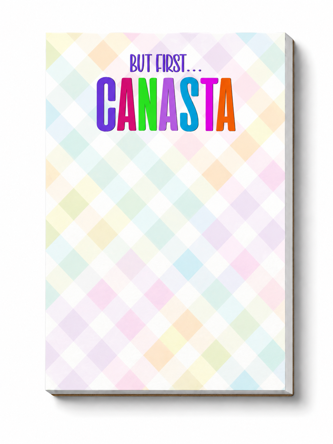 Plaid Canasta Notepad