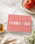 Shana Tova Red Stripe Card