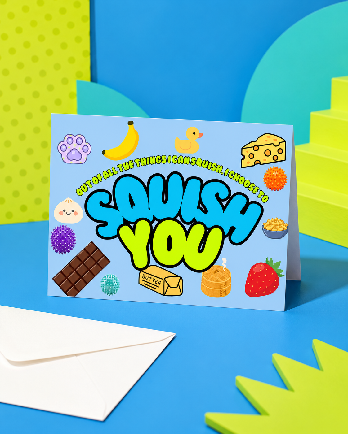 Squish You Notecard