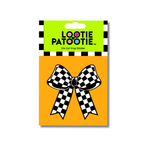 Checkered Bow Sticker