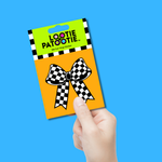 Checkered Bow Sticker