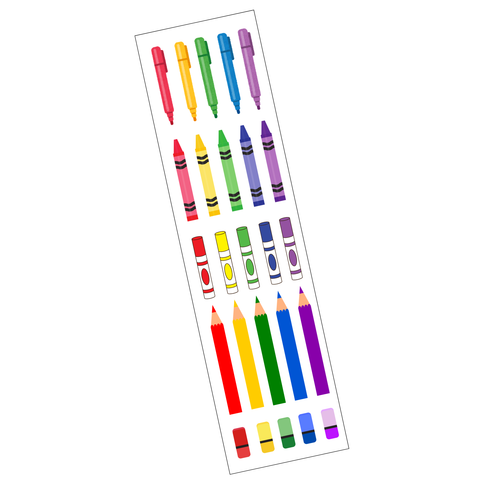 Colour Your World Sticker Strip