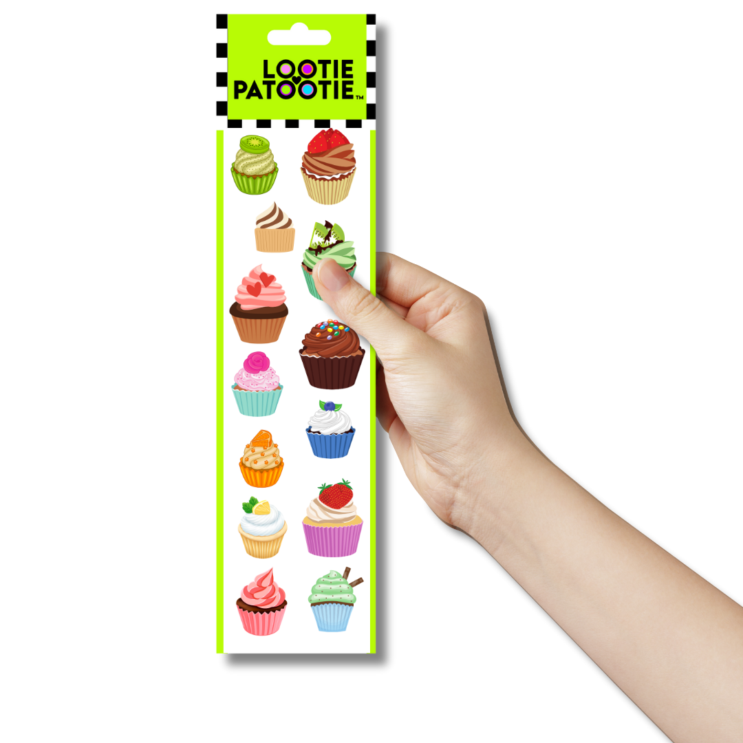 Cupcake Sticker Strip