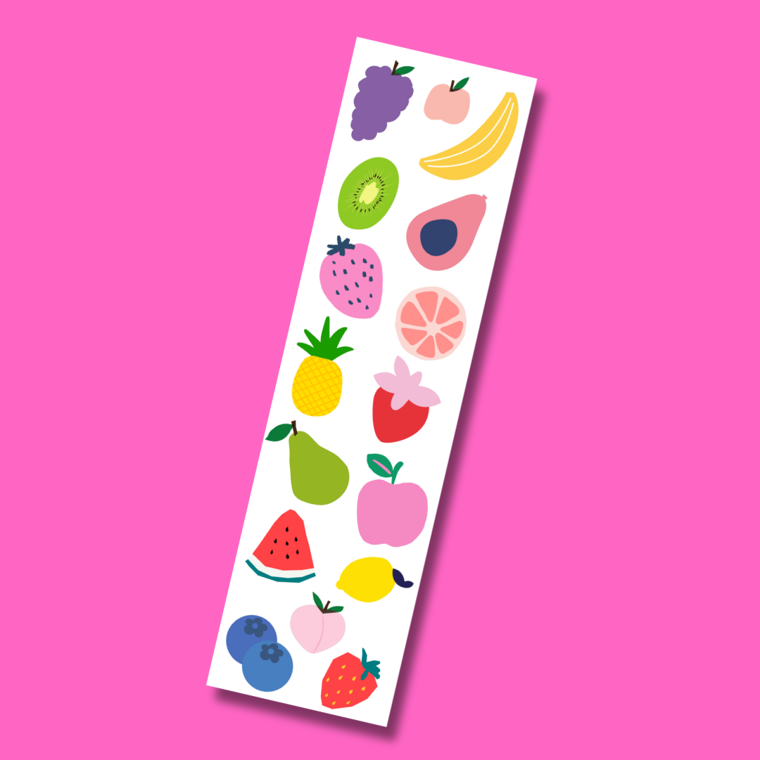 Fancy Fruit Sticker Strip