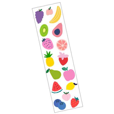 Fancy Fruit Sticker Strip