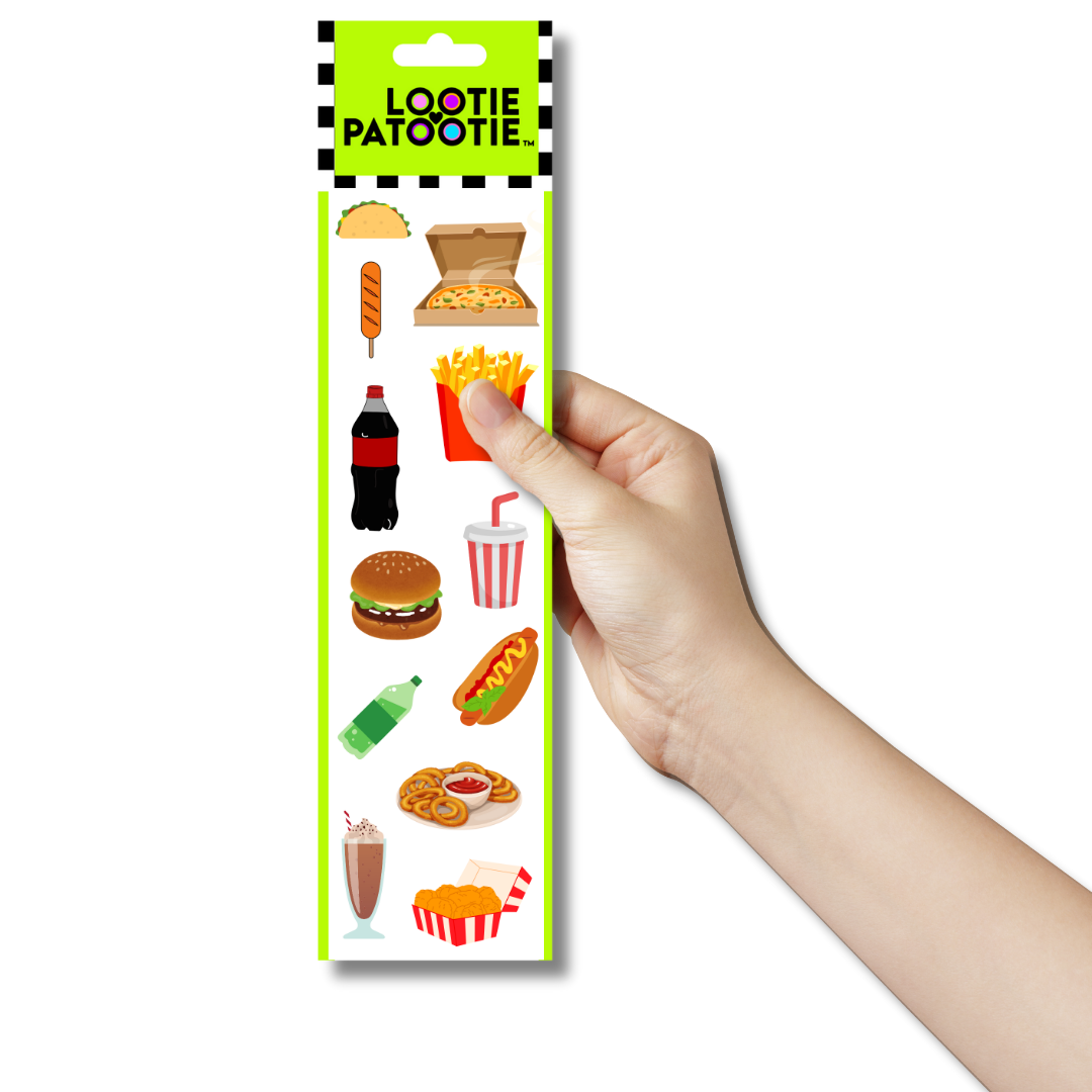 Fast Food Sticker Strip