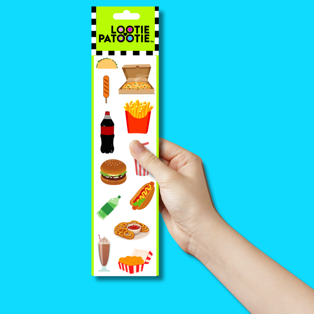 Fast Food Sticker Strip
