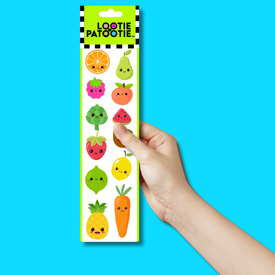 Fruit Faces Sticker Strip
