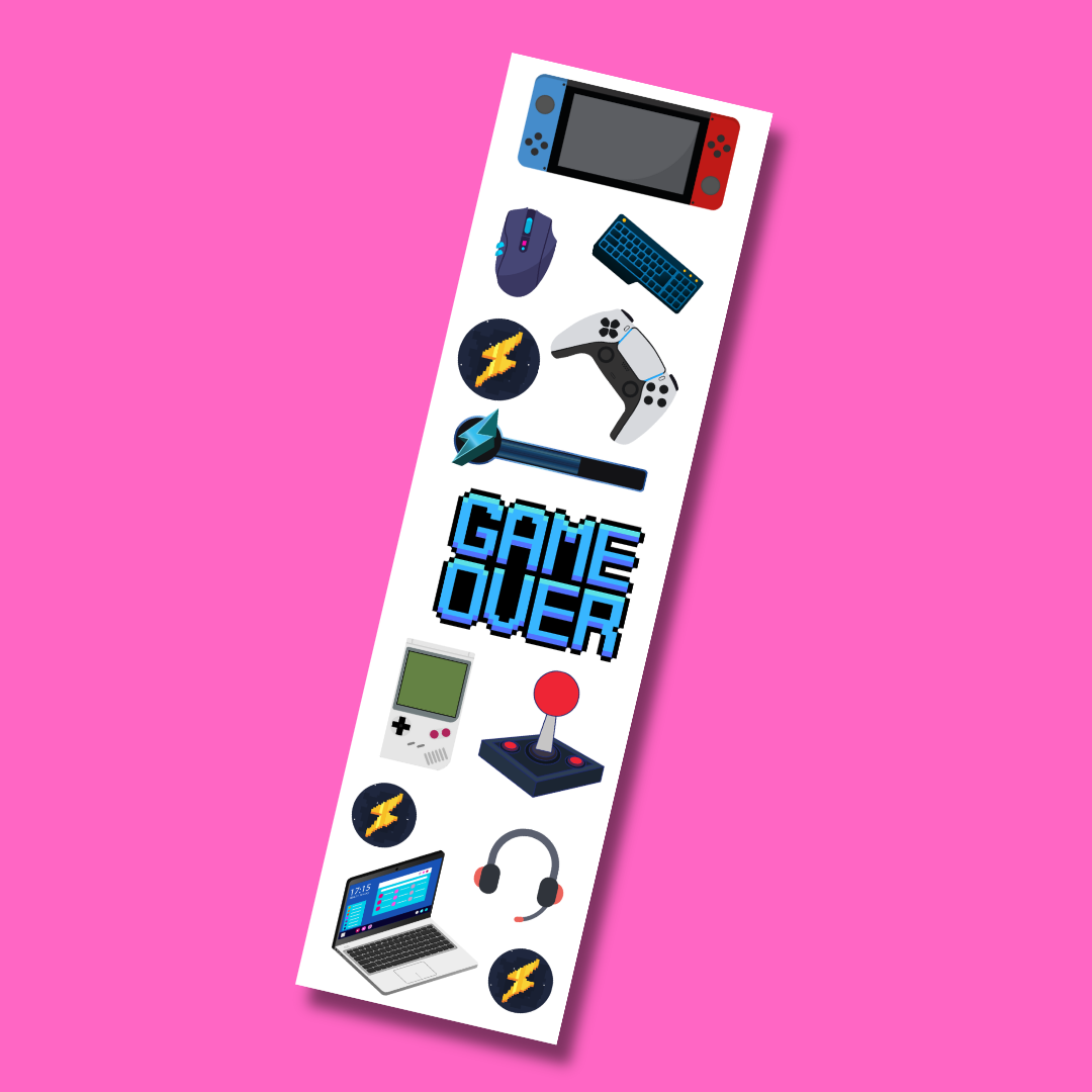 Game Over Sticker Strip
