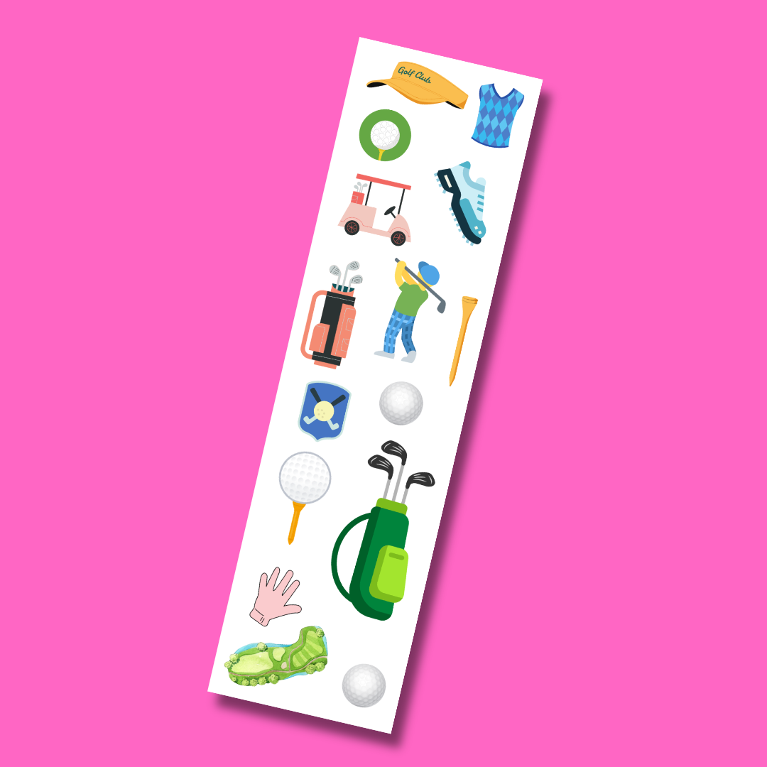 Golf Lover Sticker Strip