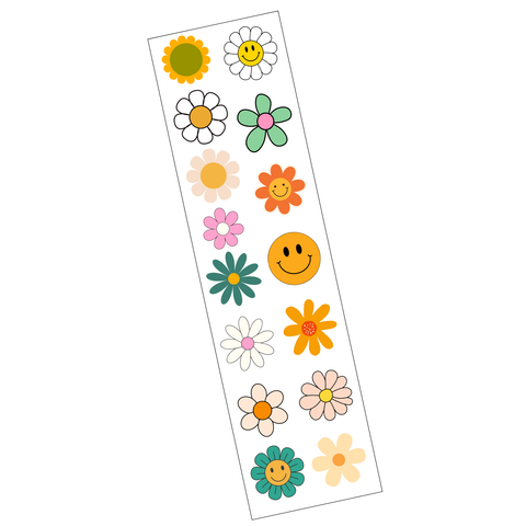 Groovy Flower Sticker Strip